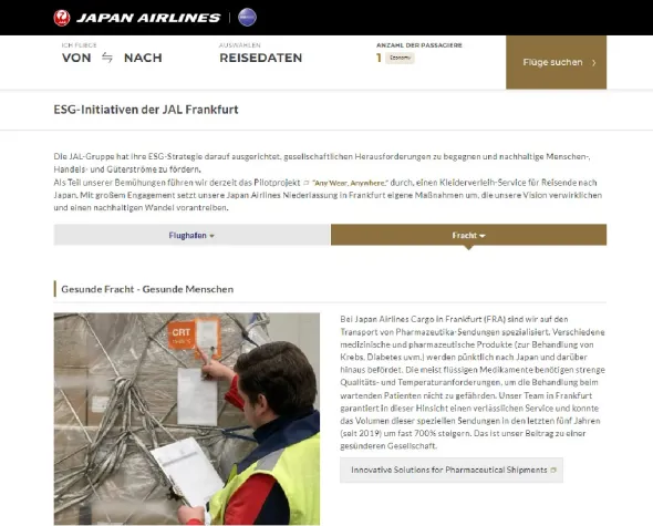 Neue ESG-Webplattform enthüllt JAL Frankfurts ambitionierte Initiativen für eine nachhaltige Gesellschaft Bild: Neue ESG-Webplattform enthüllt JAL Frankfurts ambitionierte Initiativen für eine nachhaltige Gesellschaft