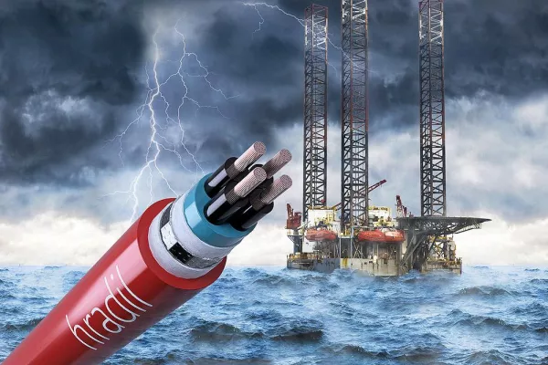Bild: Hradil Offshore-Steuerkabel erfüllen die IEC 60079-14 zu 100%