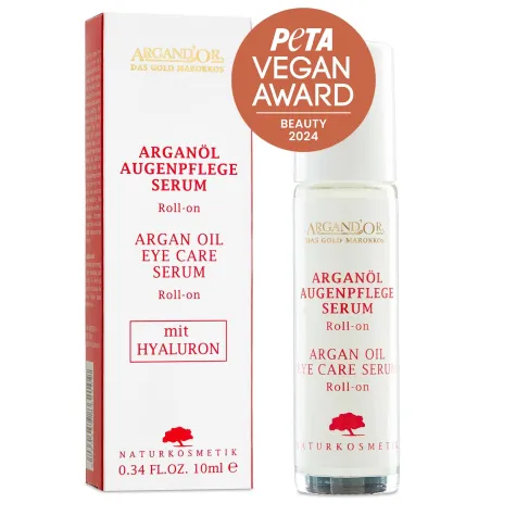 Bild: PETA VEGAN BEAUTY AWARD 2024 in der Kategorie „BESTE VEGANE AUGENPFLEGE“ für Argand‘Or Cosmetic GmbH 