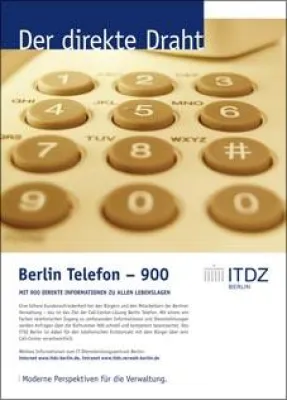 ITDZ - motus entwickelt Anzeigenserie für bundesweite Schaltungen Bild: ITDZ - motus entwickelt Anzeigenserie für bundesweite Schaltungen