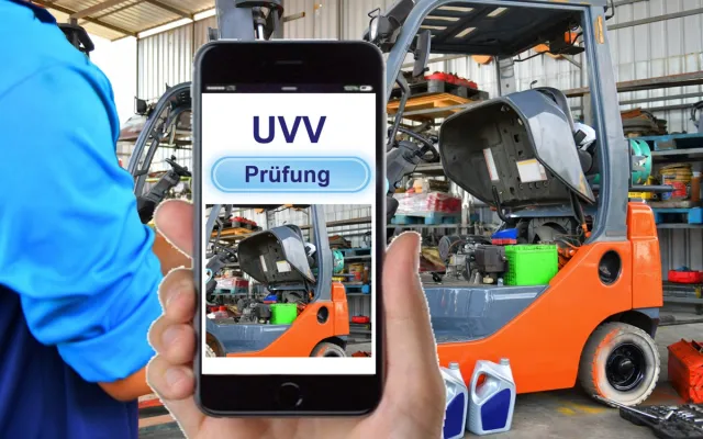 Bild: Organisation der UVV-Prüfungen für Stapler und Wartung der Flurförderzeuge