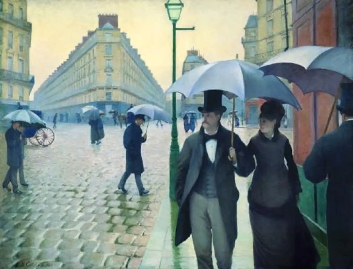 Gustave Caillebotte: Rue de Paris - temps de pluie