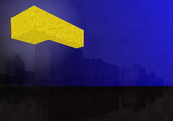 Bild: Kleys Luftpumpenfeld lässt Duisburger Innenhafen erstrahlen - Suche nach alternativen Standorten im Revier