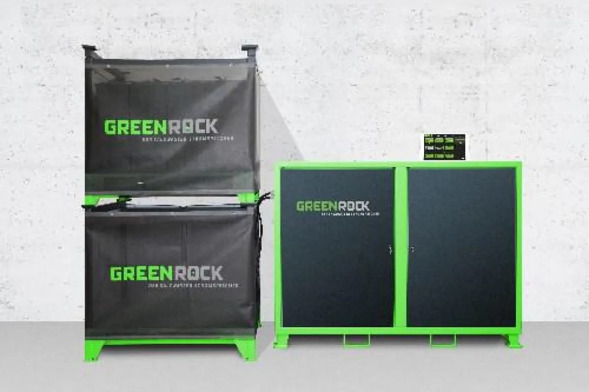 Der Gewerbespeicher GREENROCK Business wird 2019 auch in Deutschland verfügbar sein.
