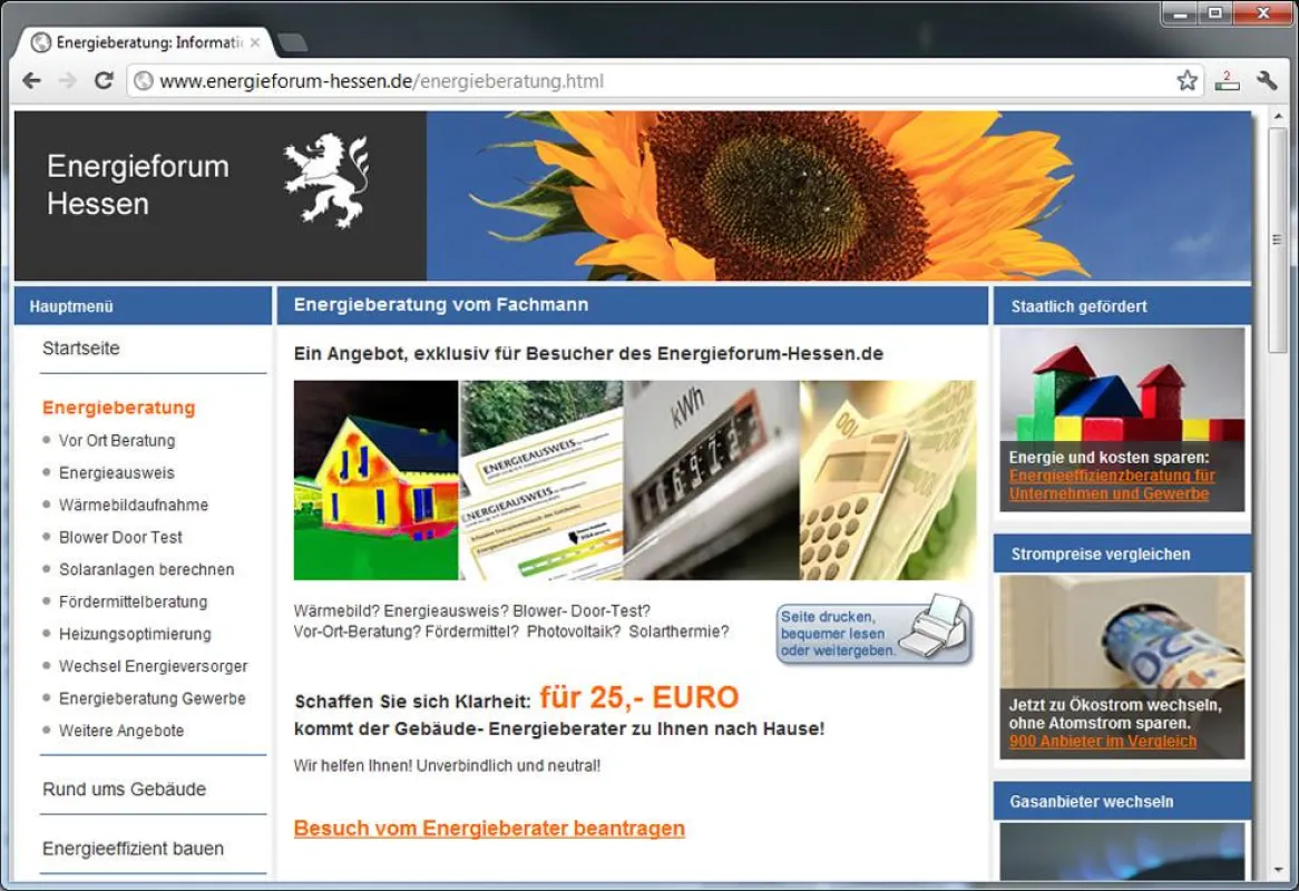 Infos und individuelle Beratung Gebäudesanierung und Energieberatung unter Energieforum-Hessen.de