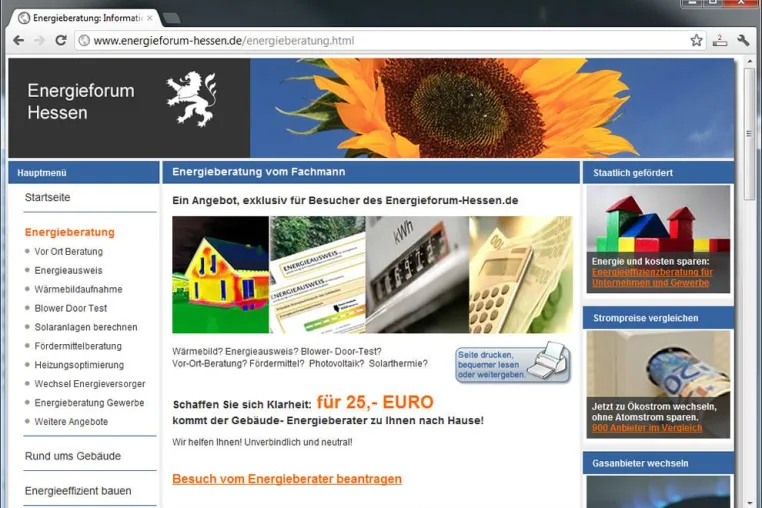 Bild: Höhere Förderung für qualifizierte Energieberatung