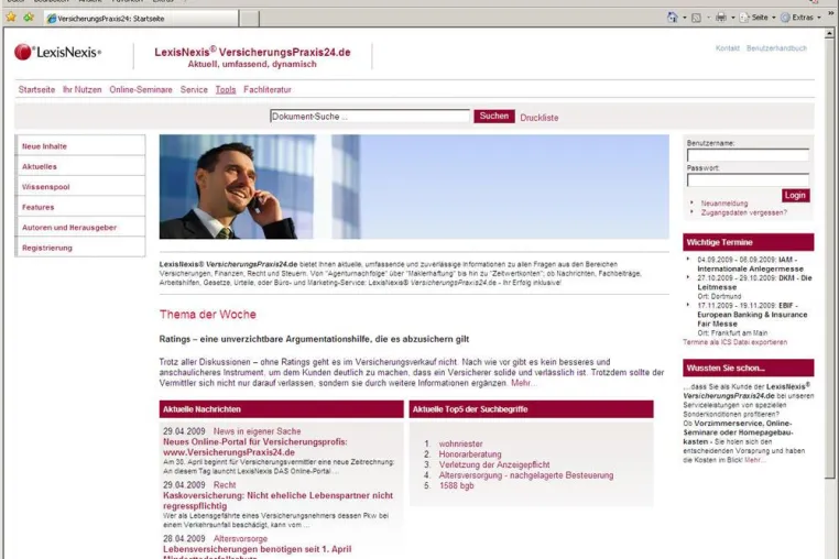 Neues Online-Portal für Versicherungsprofis - VersicherungsPraxis24.de Bild: Neues Online-Portal für Versicherungsprofis - VersicherungsPraxis24.de