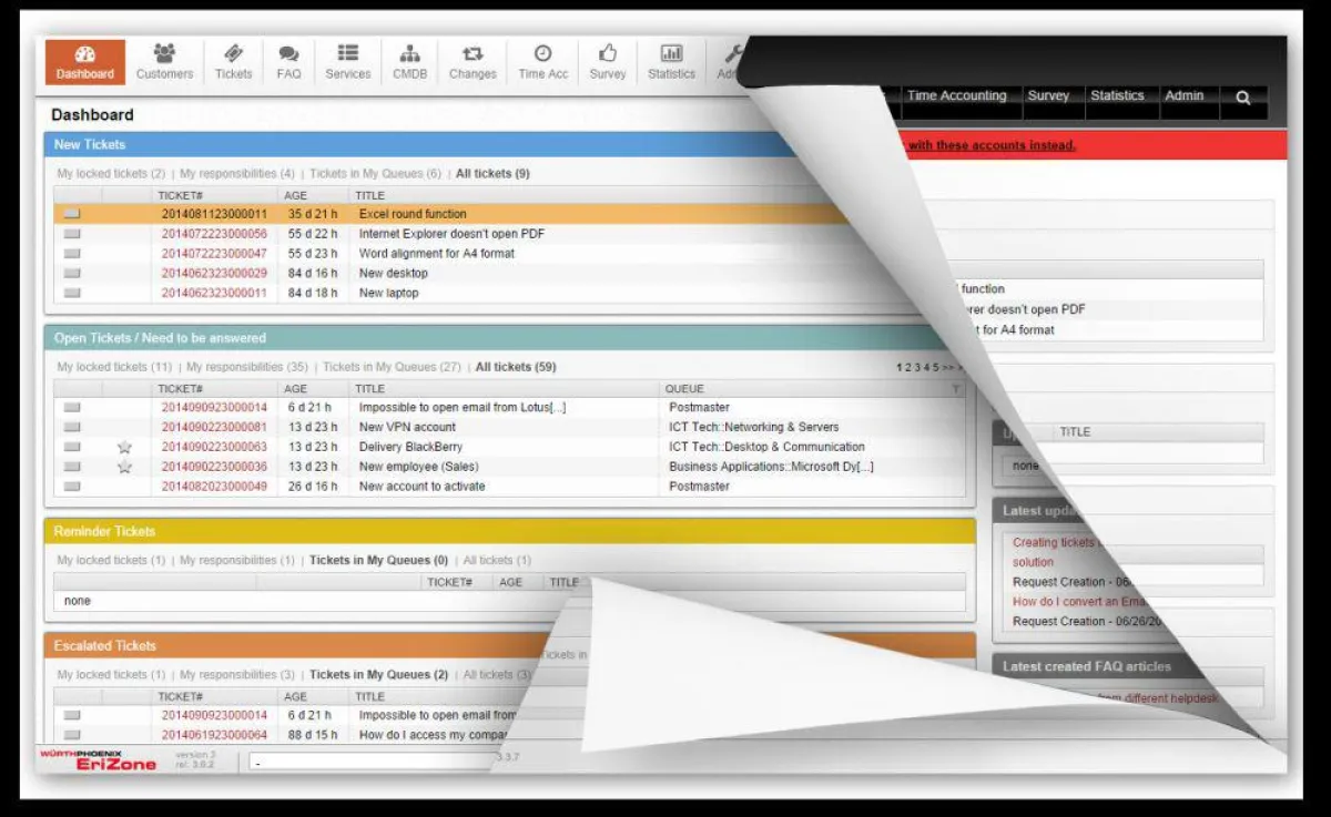 Das neue User Interface von EriZone ist intuitiv bedienbar.