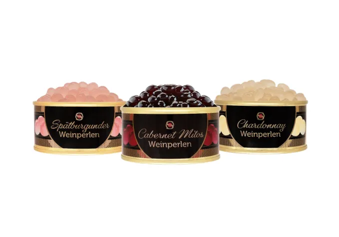 Edle Weine in runden Perlen Bild: Edle Weine in runden Perlen