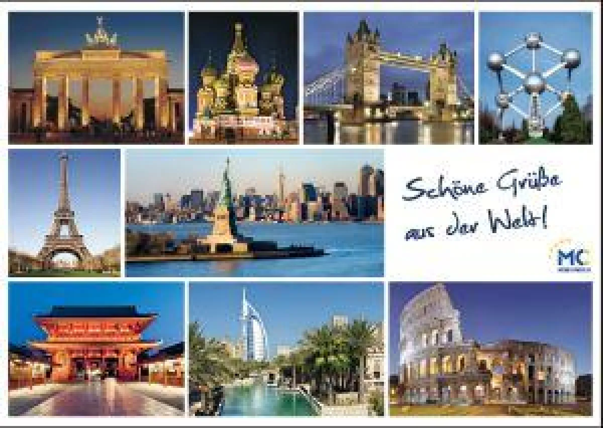 „Schöne Grüße aus der Welt“ – MC Postkartenmotiv für den Werbekongress 2008