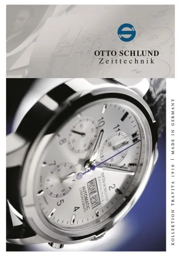 Bild: Otto Schlund Zeittechnik - Neues Modelle TRAVITA Klassik Chronograph