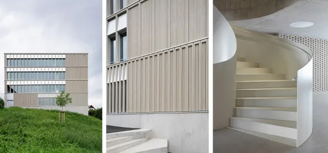 Bild: Das neue Schulhaus in Pfeffingen: leicht verständlich und kindgerecht