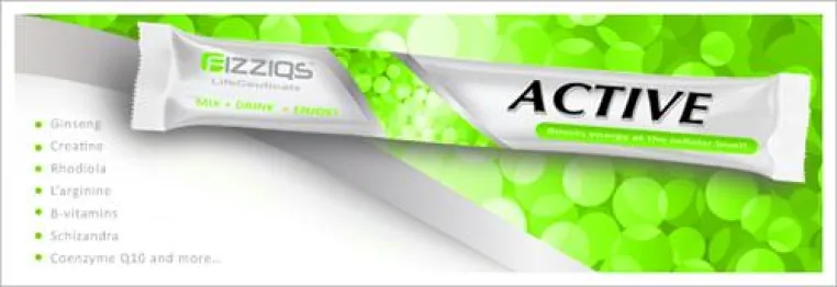 Bild: Fizziqs präsentiert noch in der PreLaunch den neuen Energy-Drink „Active“