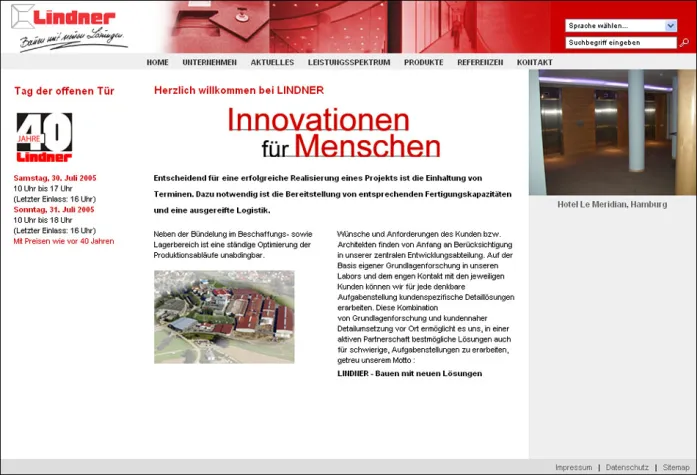 Axinom migriert internationale Lindner Internetauftritte auf AxCMS.net Bild: Axinom migriert internationale Lindner Internetauftritte auf AxCMS.net