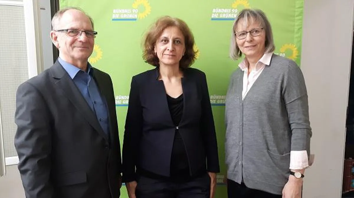 v.l.n.r. Frank-Dieter Zielke, Canan Bayram, Eveline Kietz-Dierichen