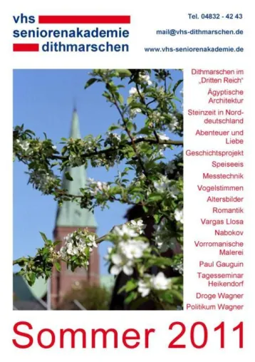 Bild: Lernerlebnis bei der Seniorenakademie Dithmarschen