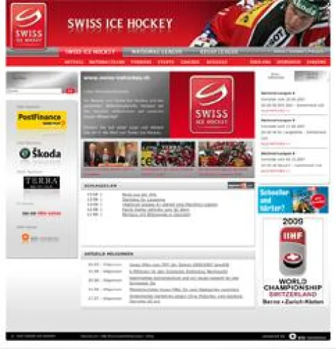Das Schweizer Eishockey realisiert mit Online-Spezialist BTD Newmedia sein neues Web-Portal Bild: Das Schweizer Eishockey realisiert mit Online-Spezialist BTD Newmedia sein neues Web-Portal