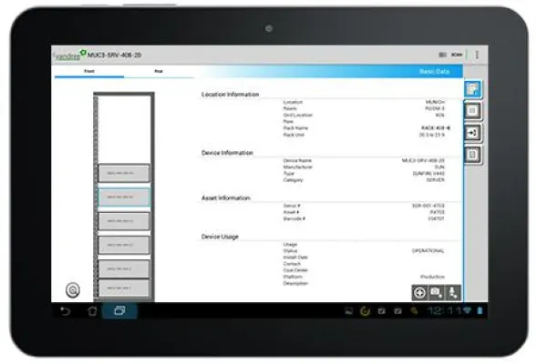 Bild: DeeCeeApp: Mobile Rechenzentrumsdokumentation