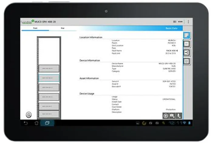 Bild: DeeCeeApp: Mobile Rechenzentrumsdokumentation