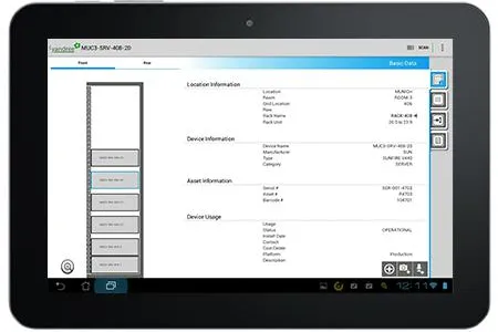 Bild: DeeCeeApp: Mobile Rechenzentrumsdokumentation