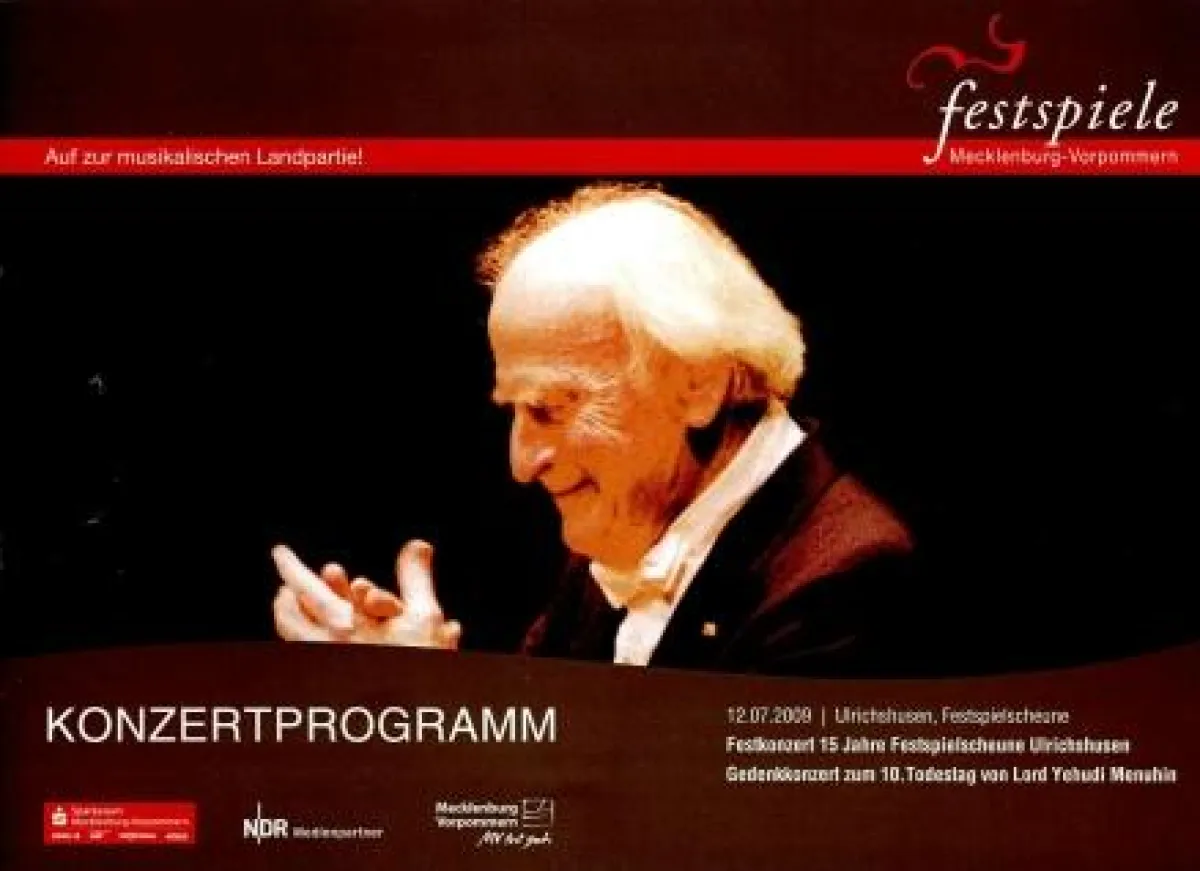 Gedenkkonzert zum 10. Todestag am 12. Juli 2009 in der Festspielscheune in Ulrichshusen