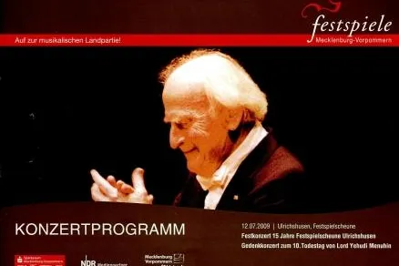 Bild: Lord Yehudi Menuhin - »Von einer Musikschule kommen gewöhnlich keine Kriminellen«