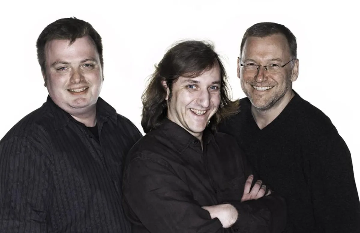 Die kreativen Köpfe der Moerser Fullservice-Agentur KLXM Crossmedia: Thomas Skerbis, Christian Hommel, Achim Müntel (v. l.)
