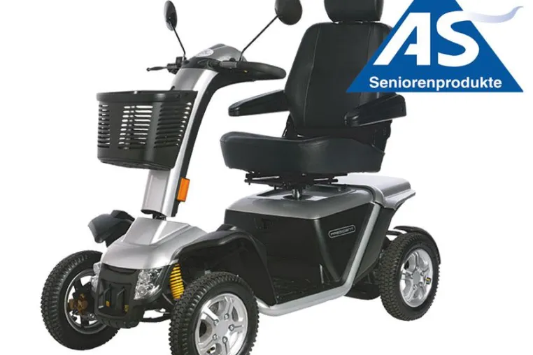 Bild: Sicherheit und Mobilität im Alter durch das Elektromobil S 500F von AS-Seniorenprodukte