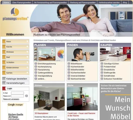 Bild: planungswelten.de als eine der besten Geschäftsideen im Internet ausgewählt