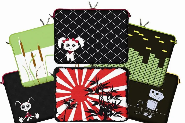 Bild: Verrückte Spielereien treffen angesagten Retro-Look: 18 neue Modelle der DIGITTRADE Notebook Sleeves sind da