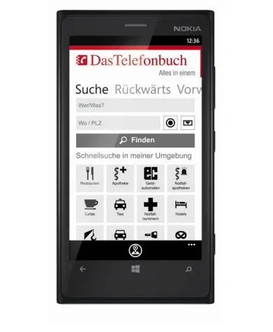 Das Telefonbuch launcht App für Windows Phone 8 Bild: Das Telefonbuch launcht App für Windows Phone 8