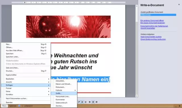 Bild: Textverarbeitung "Write-a-Document 4" als Vorabversion freigegeben