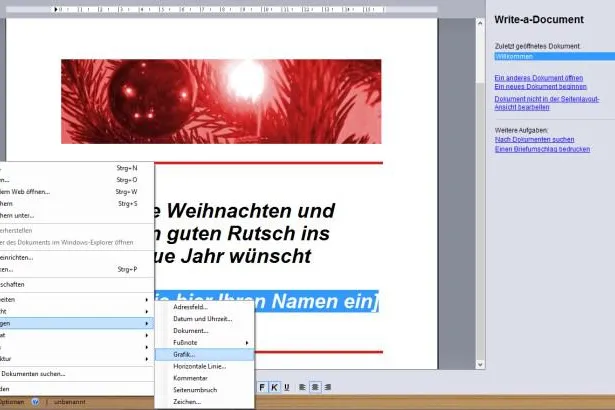 Bild: Textverarbeitung "Write-a-Document 4" als Vorabversion freigegeben