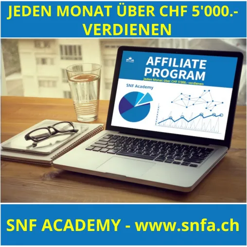 Affiliate Programm SNF Academy Schweiz Bild: Affiliate Programm SNF Academy Schweiz