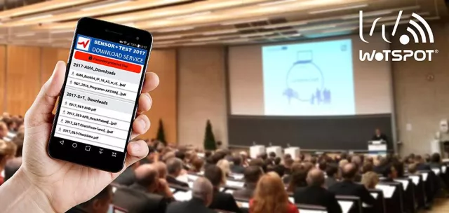 Bild: Einzug der Digitalisierung auf den Konferenzen der SENSOR+ TEST 2017 mit neuester WLAN-Technik