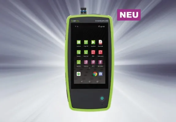 Bild: Der neue Etherscope nXG Netzwerktester von NetAlly