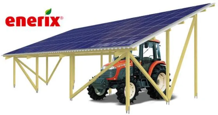 Enerix entwickelt Carport mit Solardach, den Solarplusport Bild: Enerix entwickelt Carport mit Solardach, den Solarplusport