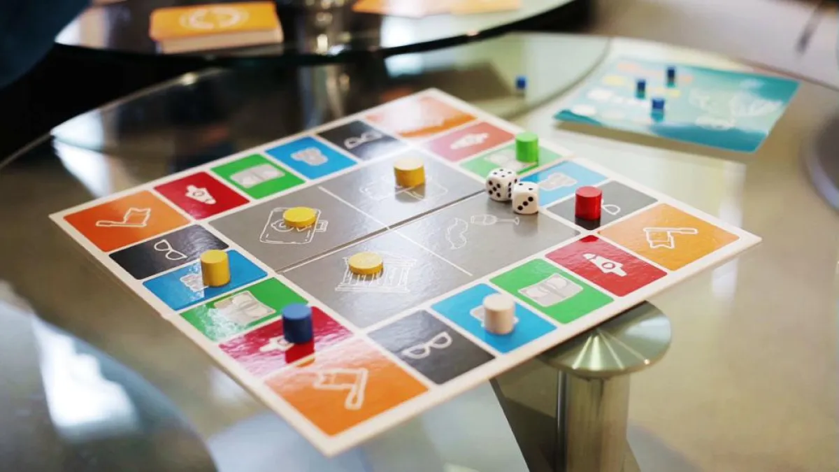 So sieht das Spielbrett von Das Gesellschafts-Spiel aus