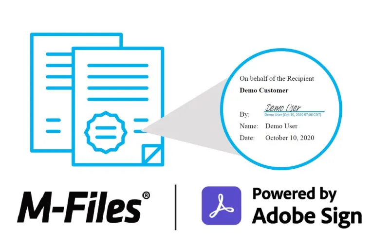 Bild: M-Files integriert Adobe Sign für einfache und sichere elektronische Unterschriften