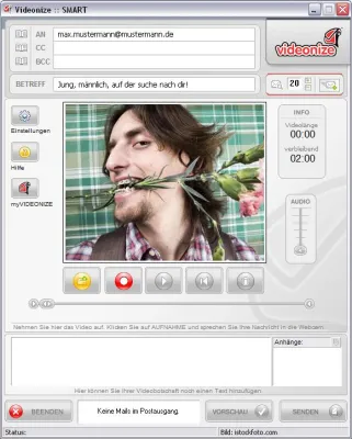 Bild: Besser flirten mit Videonize Mails
