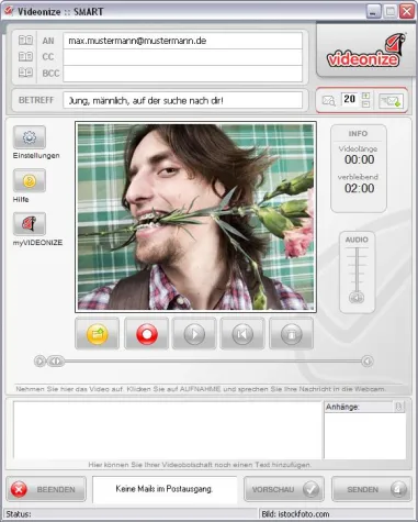 Bild: Besser flirten mit Videonize Mails
