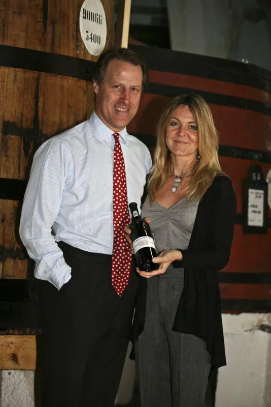 Adrian Bridge mit Taylor's Vintage Port 2009