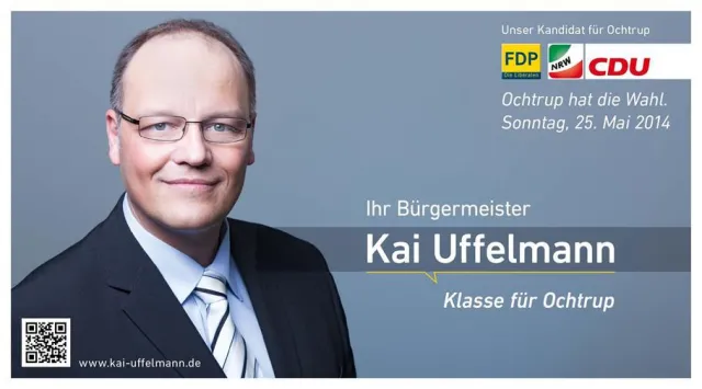 Bild: (27.04.2014 - Ochtrup) Kai Uffelmann setzt sich für eine klasse medizinische Versorgung in Ochtrup ein