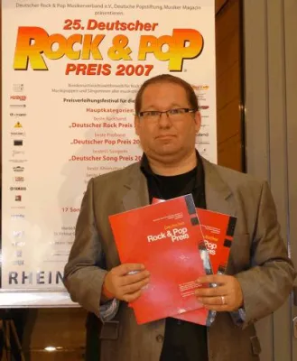 Bild: Geschafft: Ralf Gauck belegt 2x 1. Platz beim 25. Deutschen Rock & Pop Preis 2007