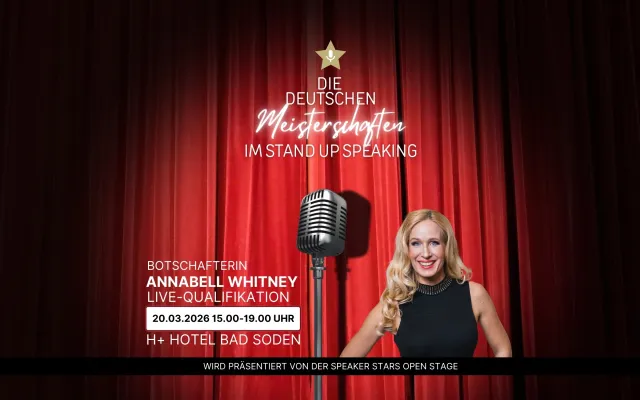 Bild: Erstmals in Deutschland: Die Meisterschaften im Stand-Up-Speaking feiern Premiere!