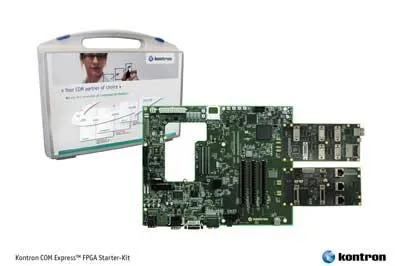 Kontrons COM-Express FPGA Starterkit ermöglicht die schnelle Evaluierung flexibler I/O-Optionen Bild: Kontrons COM-Express FPGA Starterkit ermöglicht die schnelle Evaluierung flexibler I/O-Optionen