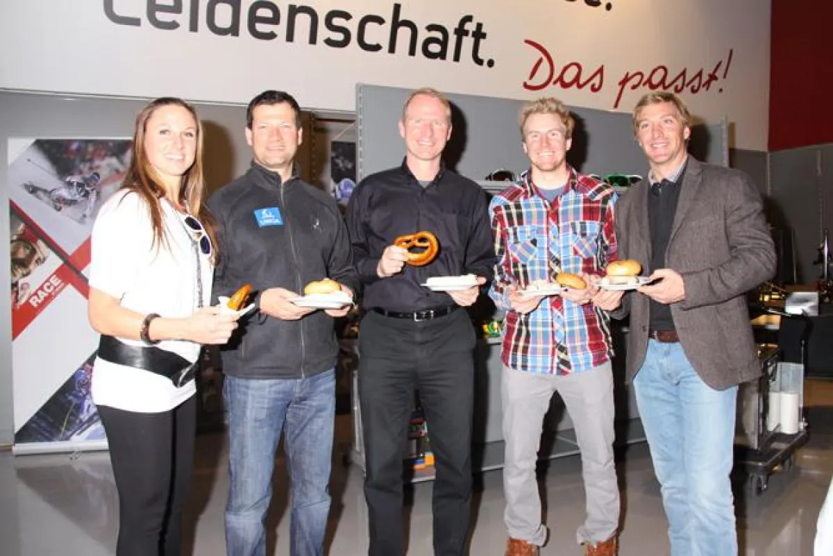 Die Nacht der Legenden: Manuela Riegler,Stephan Eberharter,Holger Schwarting,Ted Ligety, Hans Knauß