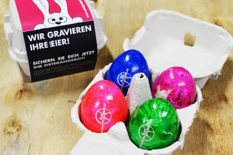 Osteraktion Logoeier begeistern Bild: Osteraktion Logoeier begeistern