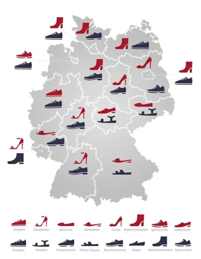 Bild: Die große mirapodo-Studie deckt auf: Das sind die beliebtesten Schuhmodelle der Nation