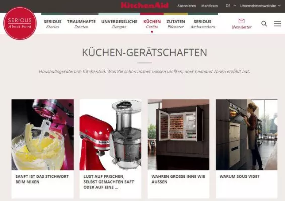 Bild: KitchenAid geht mit eigenem Food-Blog an den Start